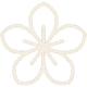 Icône de fleur beige Icône de fleur beige