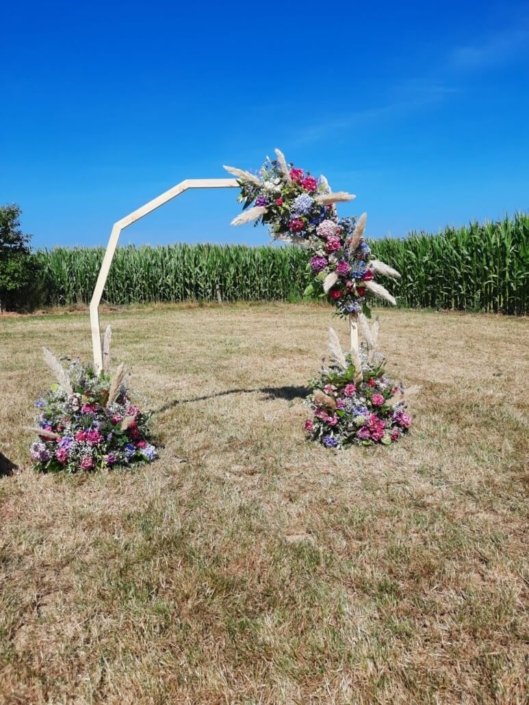 Arche florale champêtre Arche florale champêtre