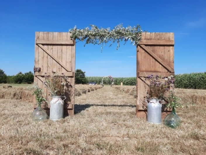 Décoration cérémonie laïque champêtre Décoration cérémonie laïque champêtre