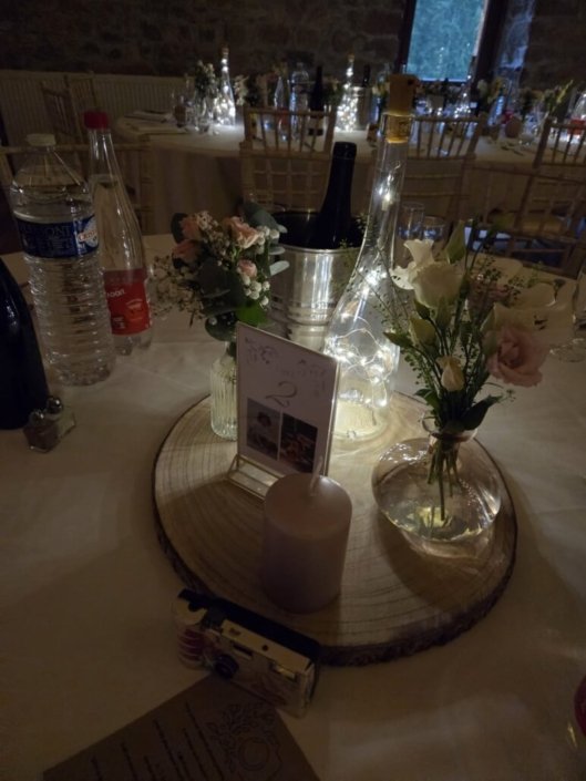 Décoration des tables