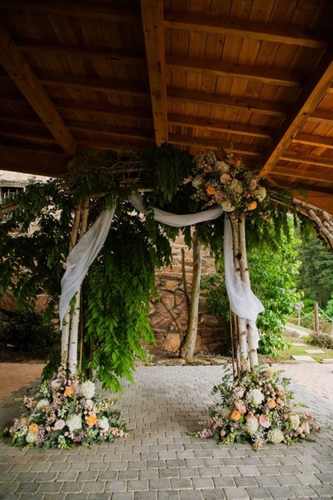 Arche florale composée par Mélodine pour Lise et Rémi